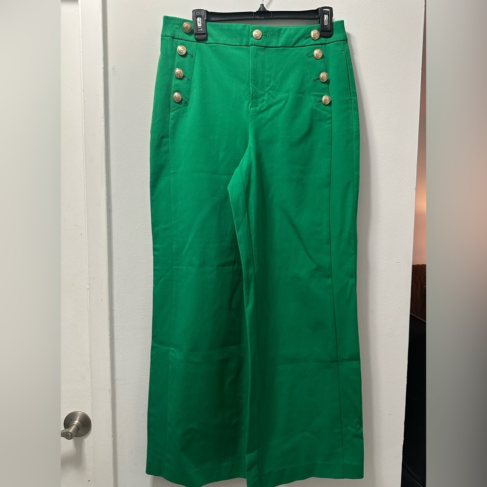 Charter Club wide leg pants with buttons.  Sizes 10. Gently worn.